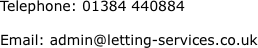 Telephone: 01384 440884 